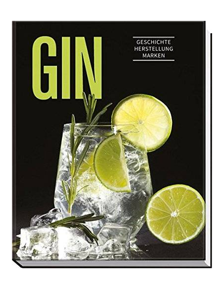 Nahaufnahme des Gin-Buches mit einem Glas Gin, Eiswürfeln, Rosmarin und Limettenscheiben auf schwarzem Hintergrund. Nahaufnahme des Gin-Buches mit einem Glas Gin, Eiswürfeln, Rosmarin und Limettenscheiben auf schwarzem Hintergrund.