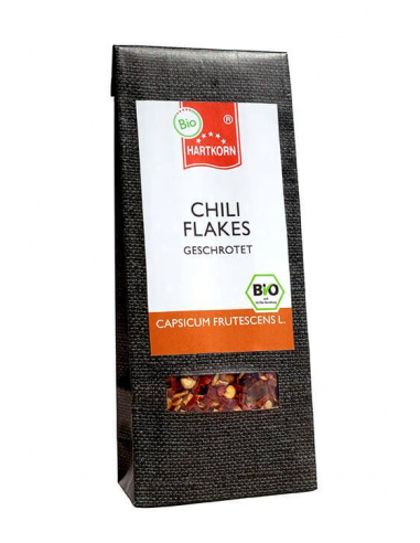 Organic spice chili flakes coarse refill bag