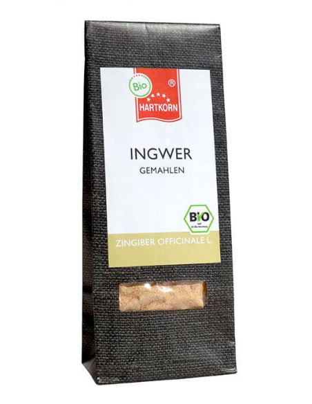 Organic spice ginger ground refill bag