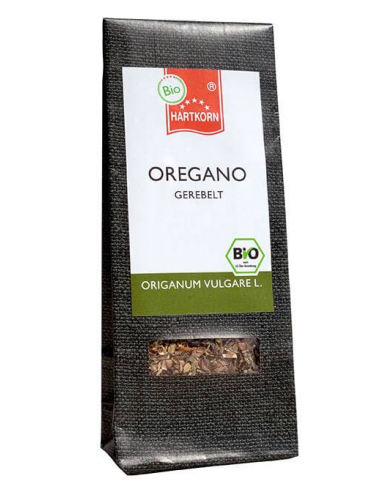 Organic spice oregano rubbed refill bag
