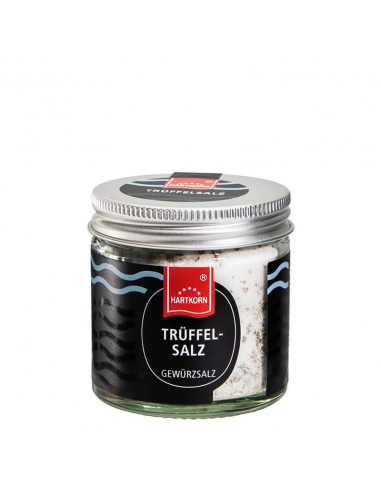 Truffle salt gourmet spice in jar