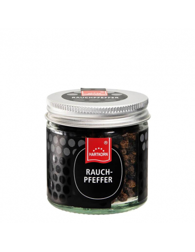 Smoked pepper gourmet spice in jar