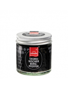 Tasmanian mountain pepper gourmet spice in jar
