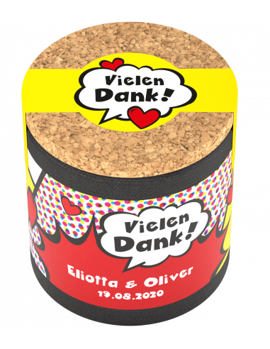 Wedding label pop art