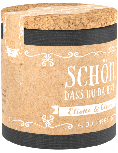 Wedding label rustic