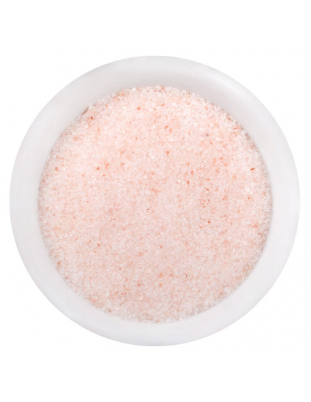 Pink crystal salt fine illustration Pink crystal salt fine illustration