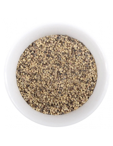 Illustration of pepper black and white coarsely ground