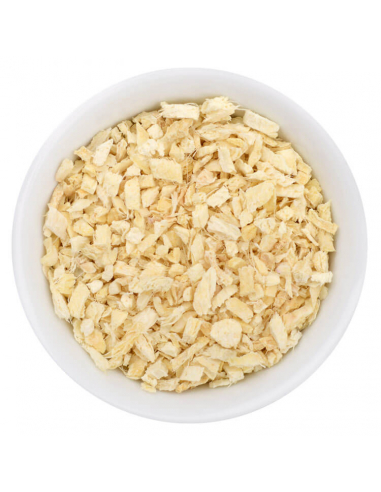 Representation of the ginger cut freeze-dried