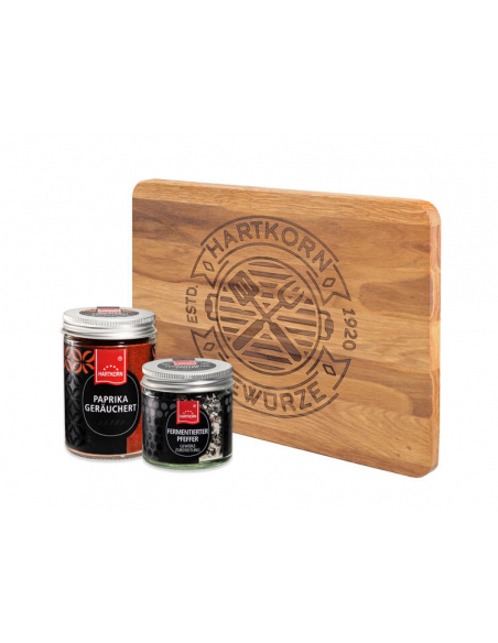 Gourmet spice set + cutting board Gourmet spice set + cutting board