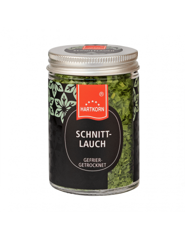 Chives freeze dried gourmet spice in jar