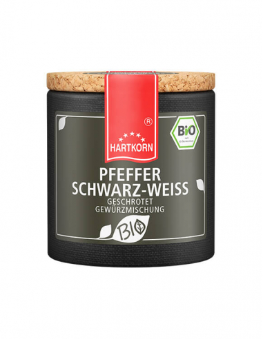 BIO Gewürz Pfeffer schwarz-weiß geschrotet