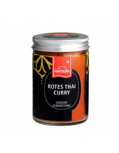 Rotes Thai Curry Gourmetgewürz im Glas