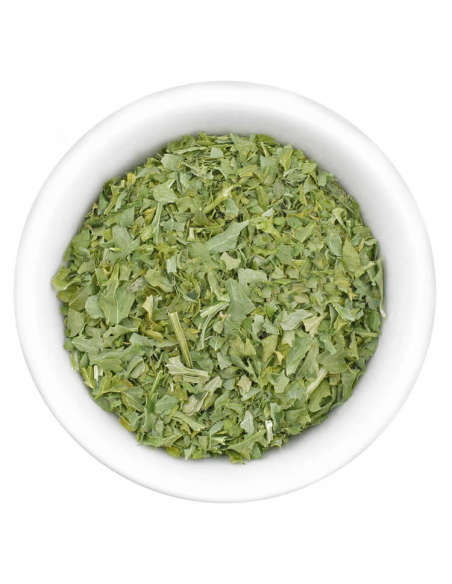 Presentation of parsley freeze-dried