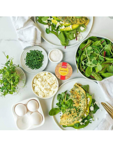 Gewürz in Anwendung - Kräuter Omelette