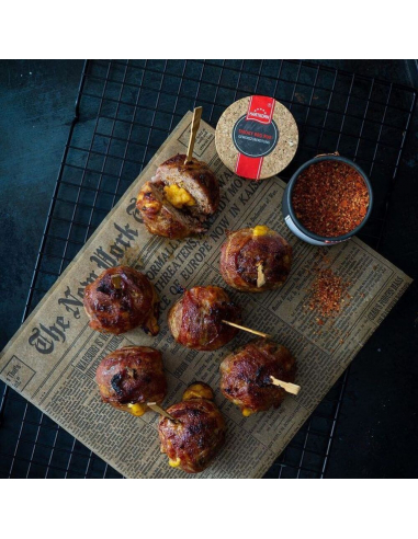 Gewürz in Anwendung - Moink Balls