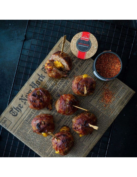 Gewürz in Anwendung - Moink Balls Gewürz in Anwendung - Moink Balls