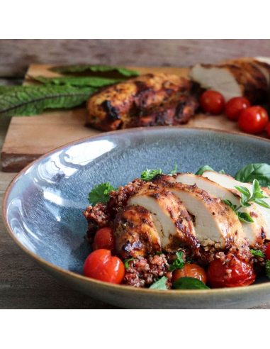 Spice in application - honey mustard chicken with quinoa
