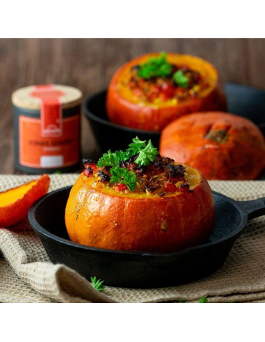 Gewürz in Anwendung - Gefüllter Kürbis