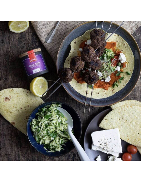 Gewürz in Anwendung - Magic Dust Hackbällchen Gewürz in Anwendung - Magic Dust Hackbällchen