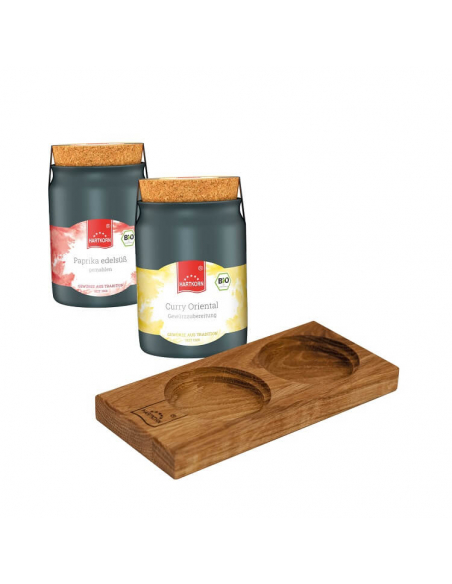 Curry and paprika ceramic pot placemat