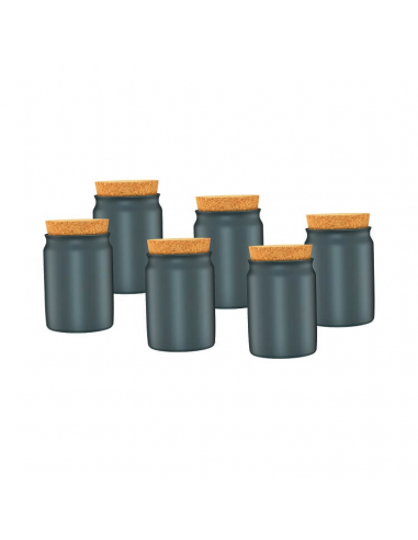 Ceramic pots to fill yourself (6 pieces)