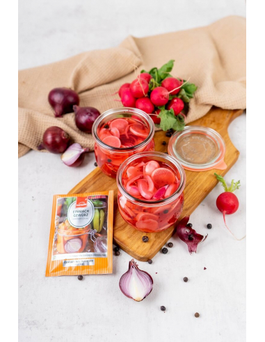 Spice in application - pickled radish