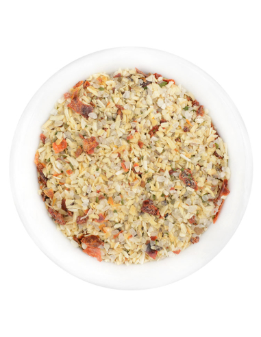 Representation of tomato mozzarella seasoning