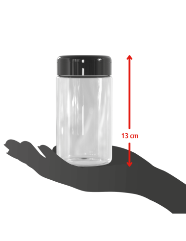 Product size - representation of the product in one hand