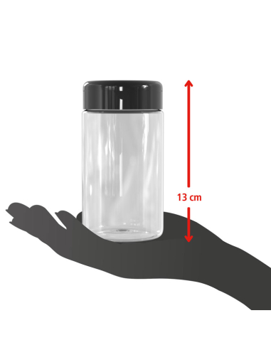 Product size - representation of the product in one hand