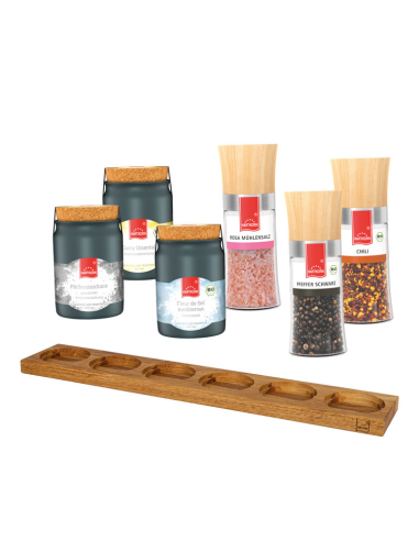 Classic spice set with spice board