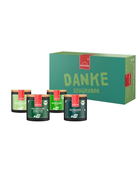 Danke Gewürzbox (4-teilig) - Bio-Kräuter Zeit