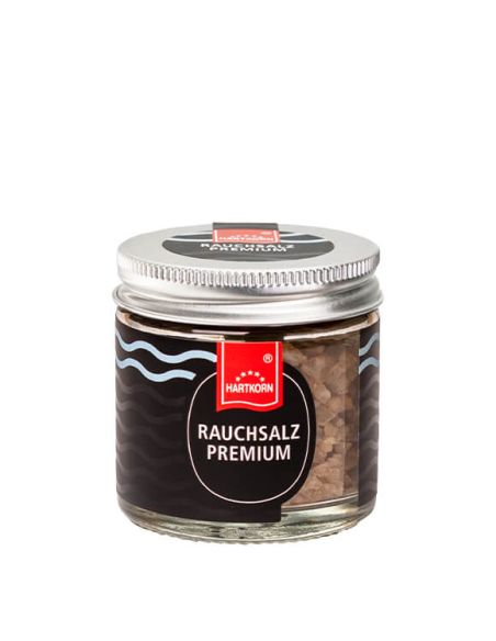 Smoked salt Premium Gourmet Spice in a glass