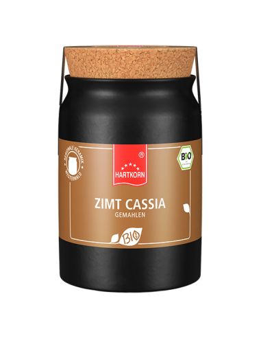 Zimt Cassia gemahlen BIO Gewürz, Keramiktöpfchen