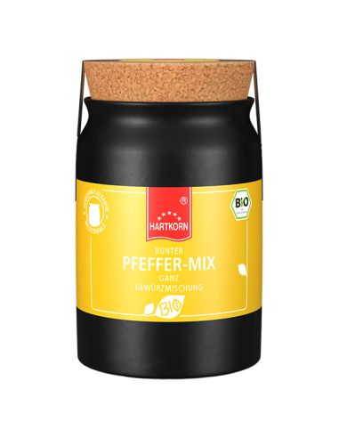 Pfeffer-Mix bunt ganz BIO Gewürz, Keramiktöpfchen