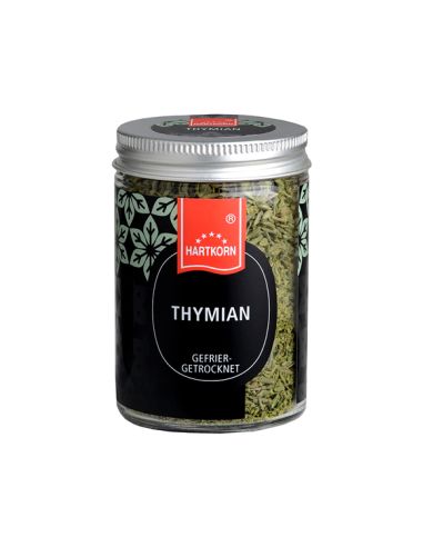 Thyme freeze dried gourmet spice in jar