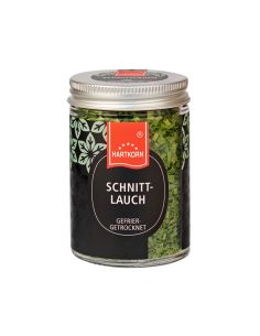Chives freeze dried gourmet spice in jar