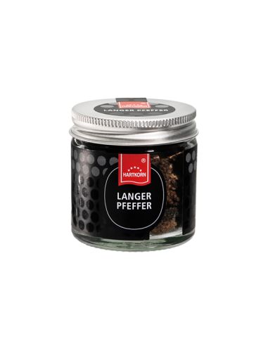 Long pepper gourmet spice in a glass