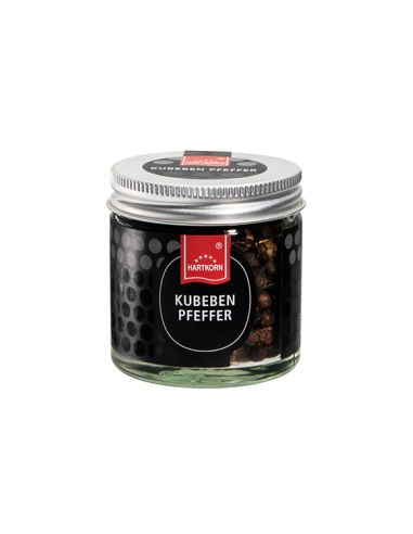 Cubes of pepper Gourmet spice in a glass