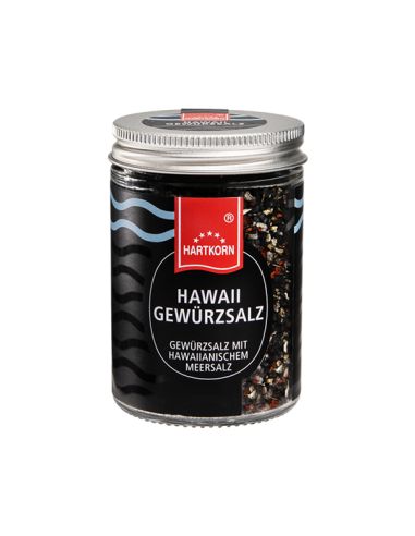 Seasoned salt with Hawaiian sea salt Gourmet spice in a glass