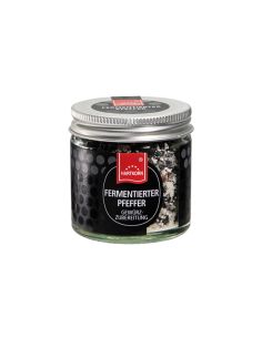 Fermented pepper gourmet spice in a glass