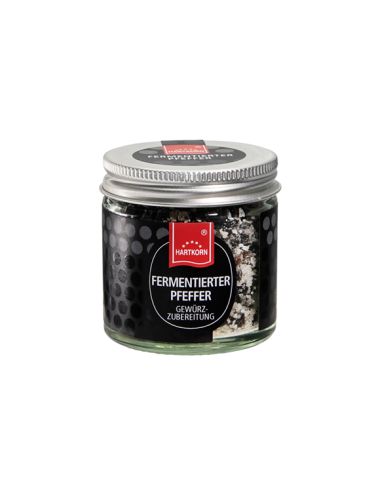 Fermented pepper gourmet spice in a glass