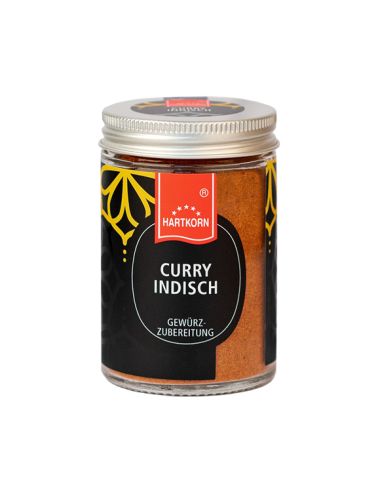 Curry indisch, gemahlen Gourmetgewürz im Glas