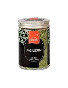 Basil freeze dried gourmet spice in jar