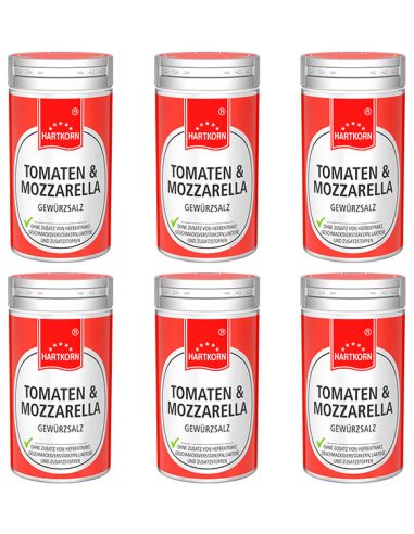 Dekor-Dose Tomaten-Mozzarella Gewürz 6er Set