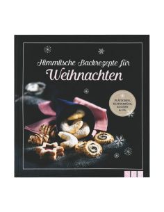 Vorderseite des Buches mit festlich dekorierten Weihnachtsplätzchen und dem Titel „Die besten Rezepte für Weihnachten“.