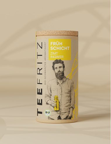 TeeFritz Frühschicht – Schwarztee mit Zimt-Ingwer
