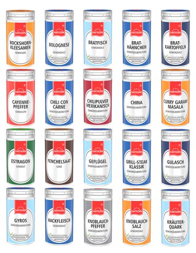 Extension spice shaker spice box (40 pieces) buy online | Hartkorn spices 🛒