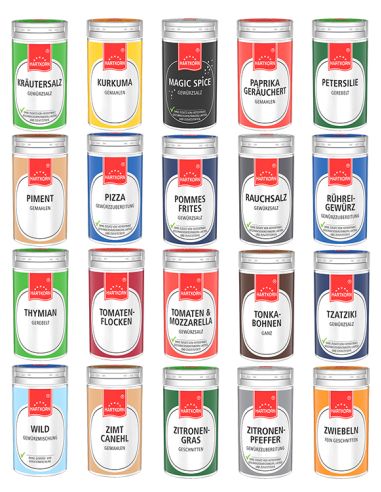 Extension spice shaker spice box (40 pieces) buy online | Hartkorn spices 🛒