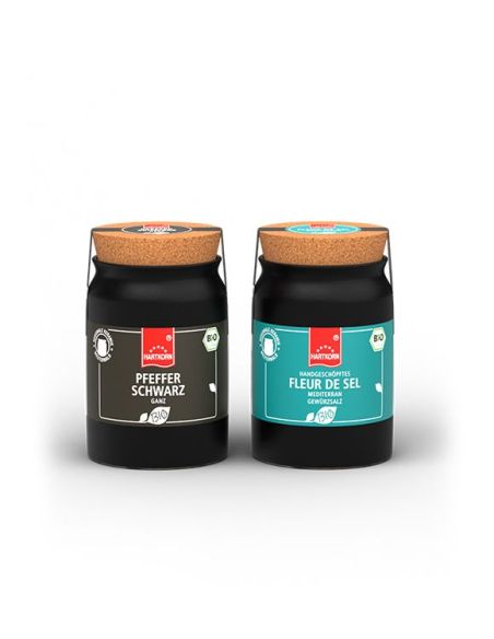 Buy ceramic pots duo spice set online | Hartkorn spices 🛒