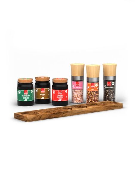 Classic spice set with spice board buy online | Hartkorn spices 🛒